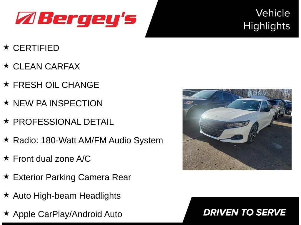 Used 2021 Honda Accord Sport Special Edition Sedan
