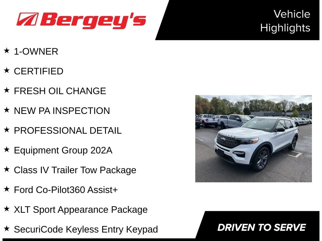 Certified 2022 Ford Explorer XLT Sport with Moonroof SUV