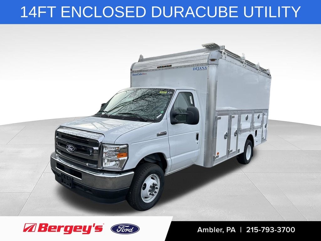 New 2026 Ford E-450SD Base 14FT Dejana Duracube Enclosed Utility Cab/Chassis