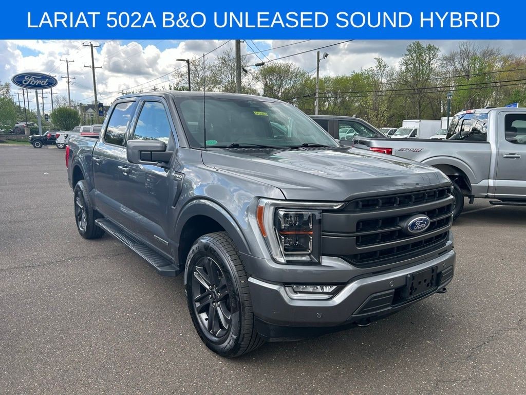 Certified 2023 Ford F-150 Lariat Sport Hybrid with a Moonroof Truck