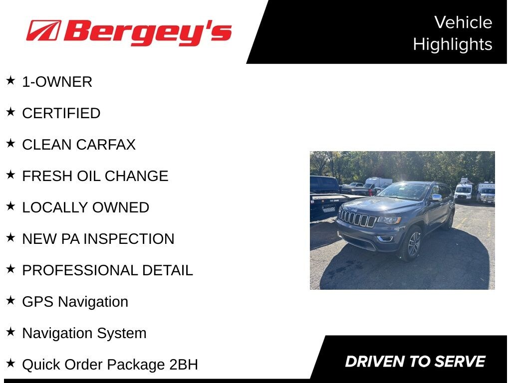 Certified 2021 Jeep Grand Cherokee Limited with Navigation and Moonroof SUV