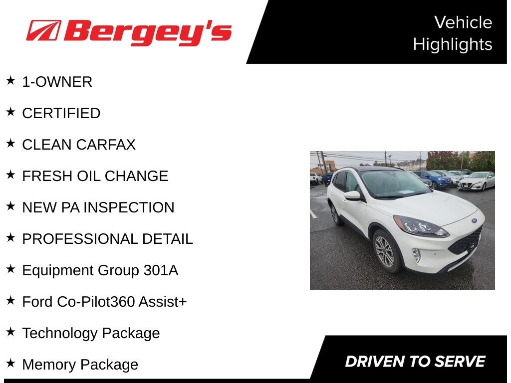 Certified 2022 Ford Escape SEL AWD with Moonroof SUV