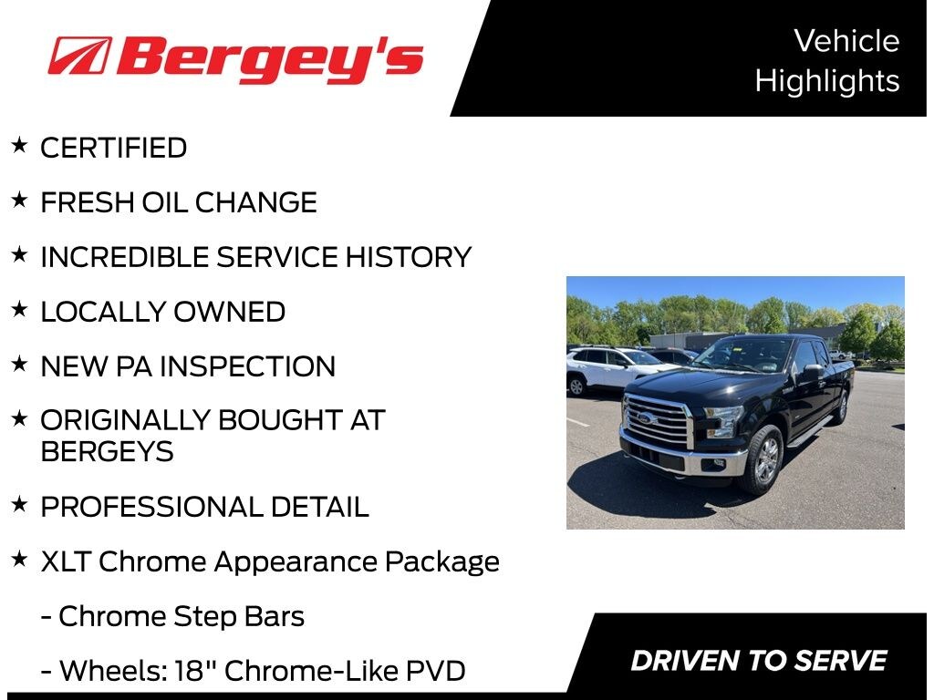 Used 2016 Ford F-150 XLT SuperCab 3.5L Truck