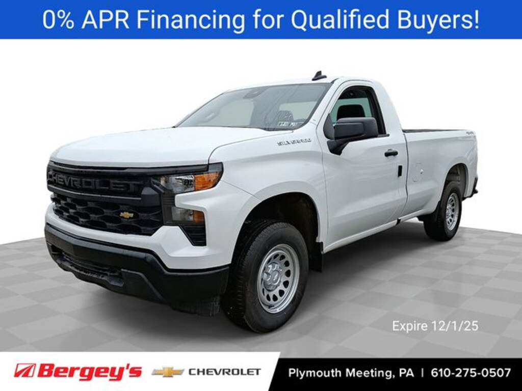 New 2025 Chevrolet Silverado 1500 Work Truck Truck Regular Cab