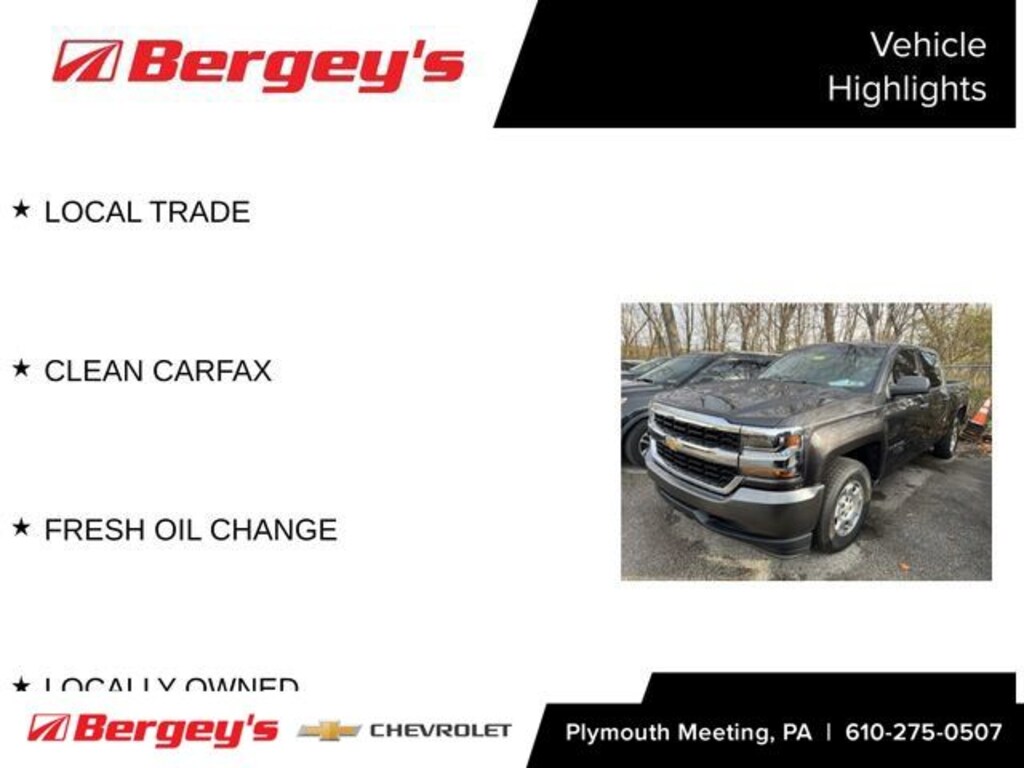 Certified 2016 Chevrolet Silverado 1500 WT Truck