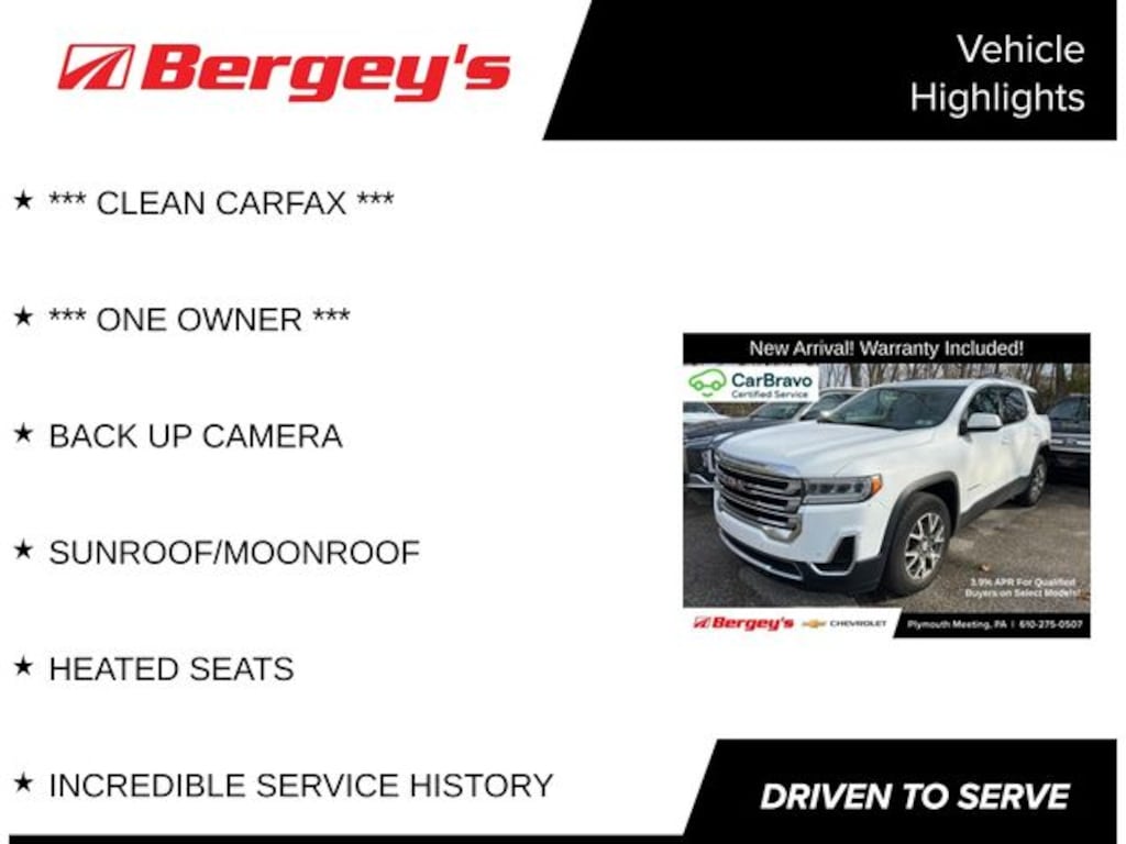 Certified 2023 GMC Acadia SLE SUV