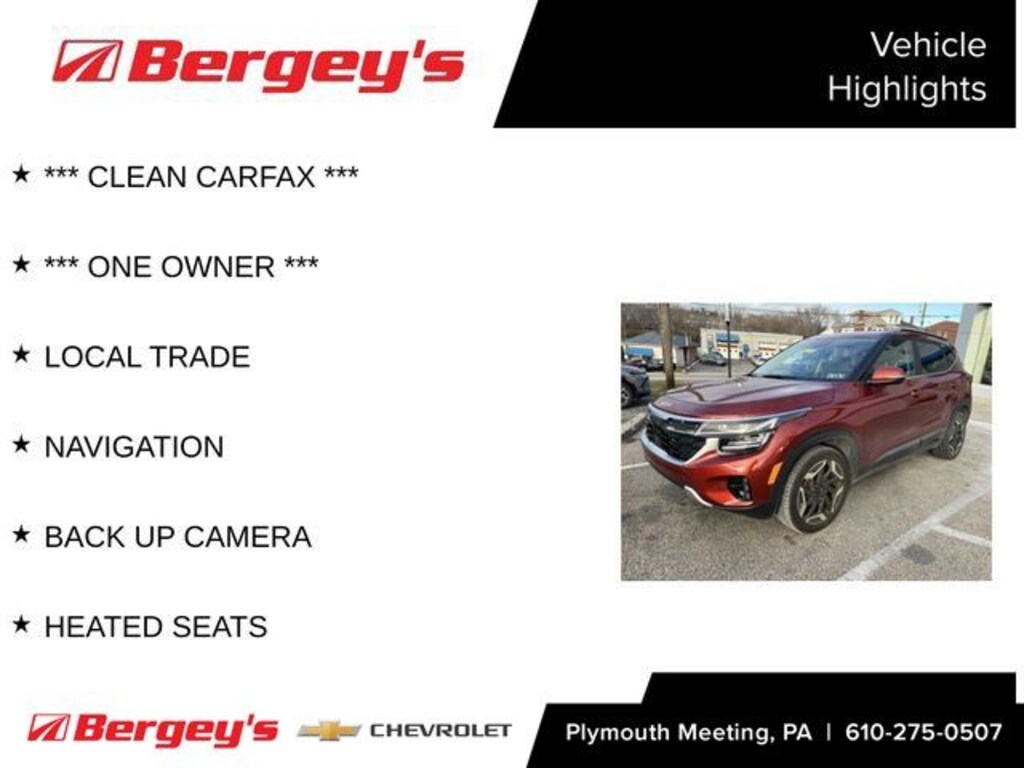 Certified 2024 Kia Seltos SX SUV