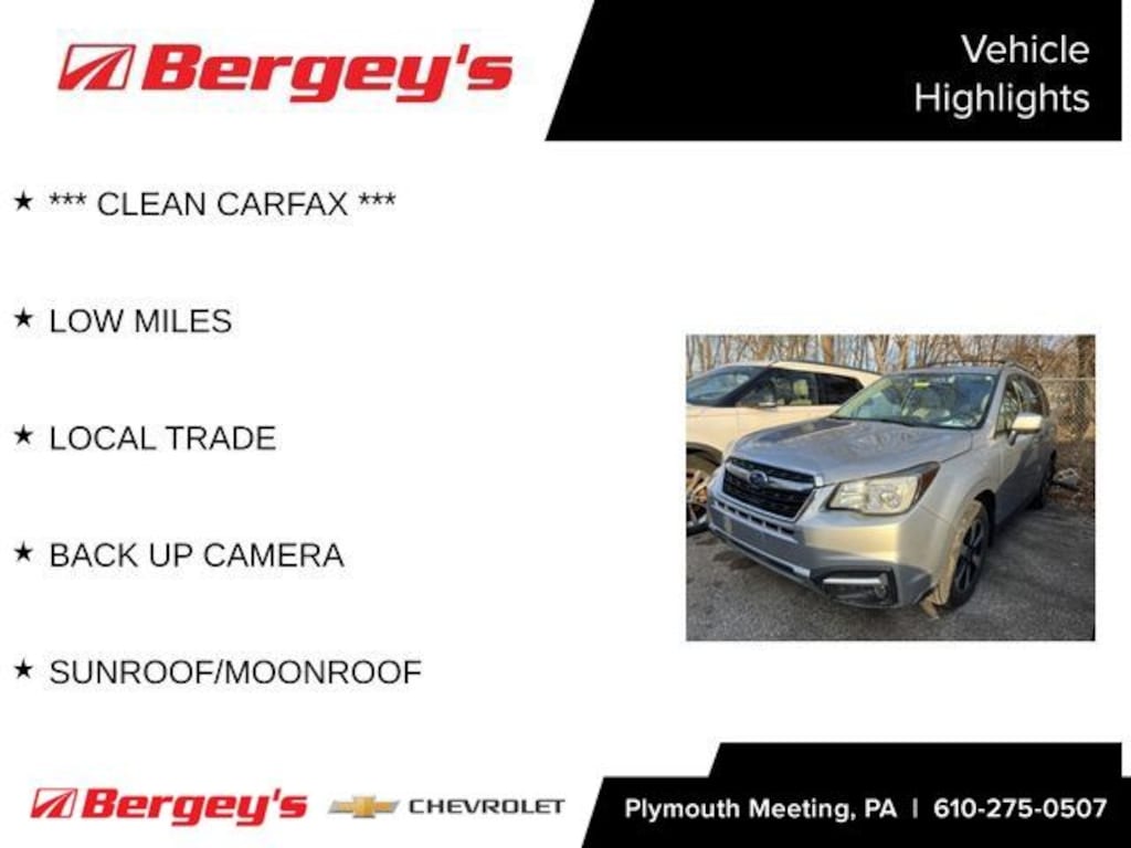 Certified 2018 Subaru Forester 2.5i Premium SUV