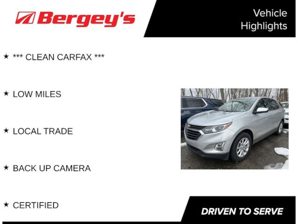 Certified 2019 Chevrolet Equinox LT SUV