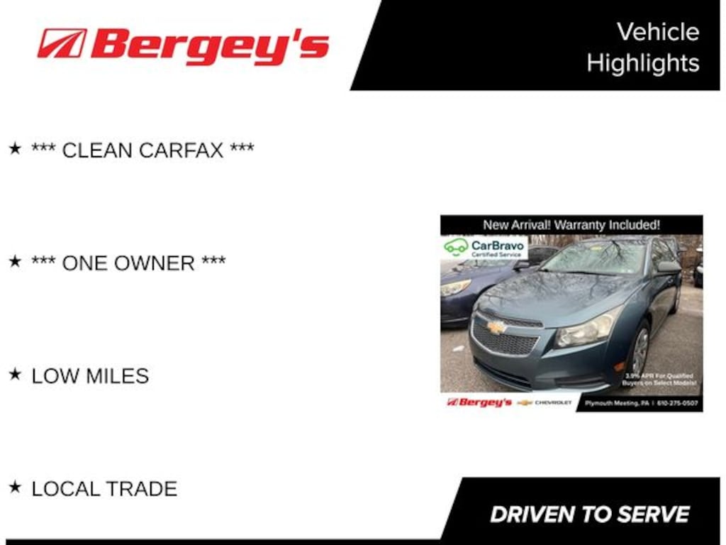 Certified 2012 Chevrolet Cruze LS Sedan