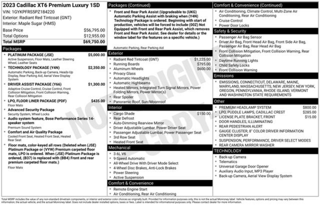 Used 2023 Cadillac XT6 Premium Luxury SUV