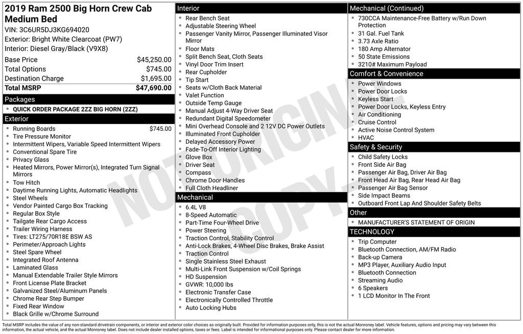 2019 RAM Ram 2500 Pickup Big Horn - Photo 40