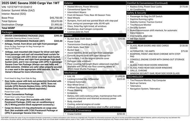 2025 GMC Savana Cargo Work Van - Photo 38
