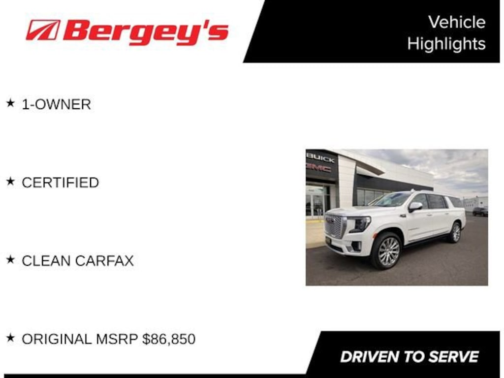 Certified 2022 GMC Yukon XL Denali SUV