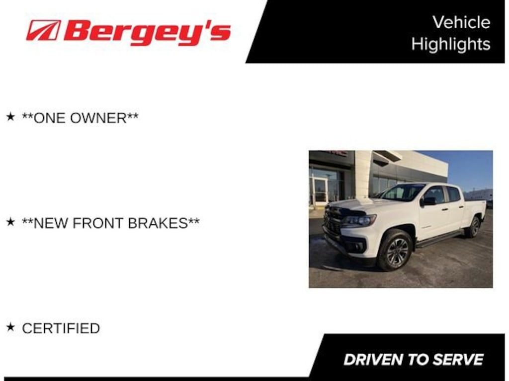 Certified 2021 Chevrolet Colorado Z71 Truck