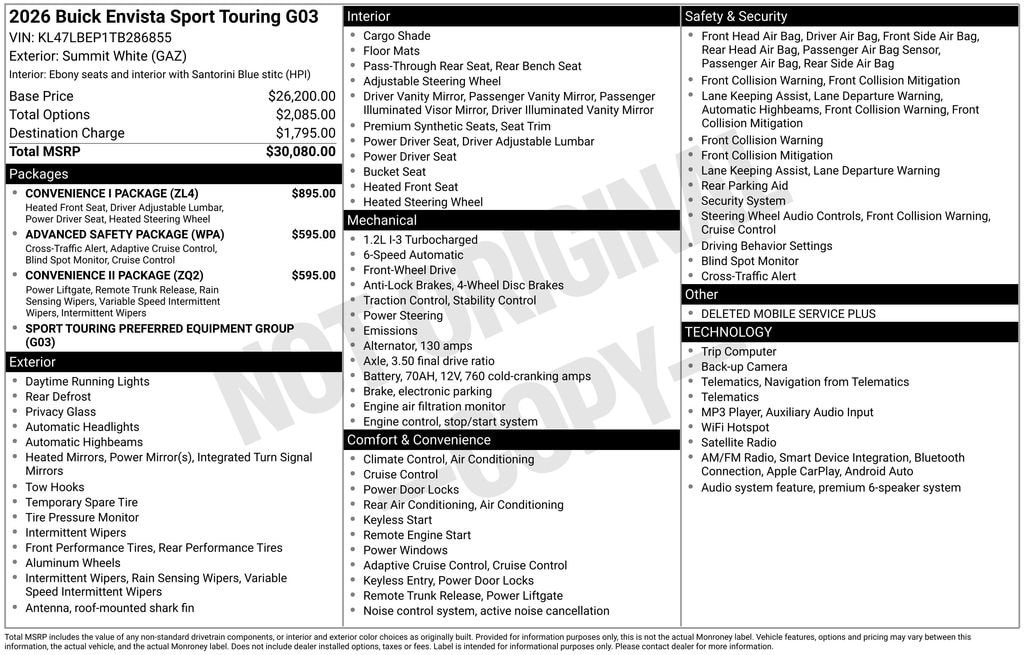 2026 Buick Envista Sport Touring - Photo 38
