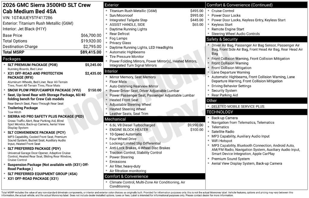 2026 GMC Sierra 3500HD SLT - Photo 26
