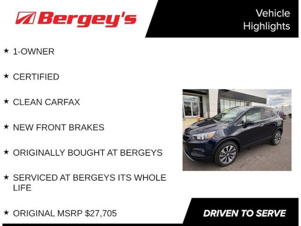 Certified 2022 Buick Encore Preferred SUV