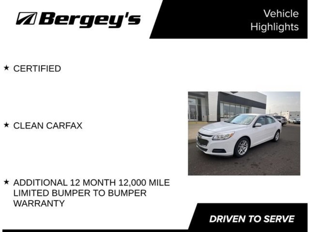 Used 2016 Chevrolet Malibu Limited LT Car