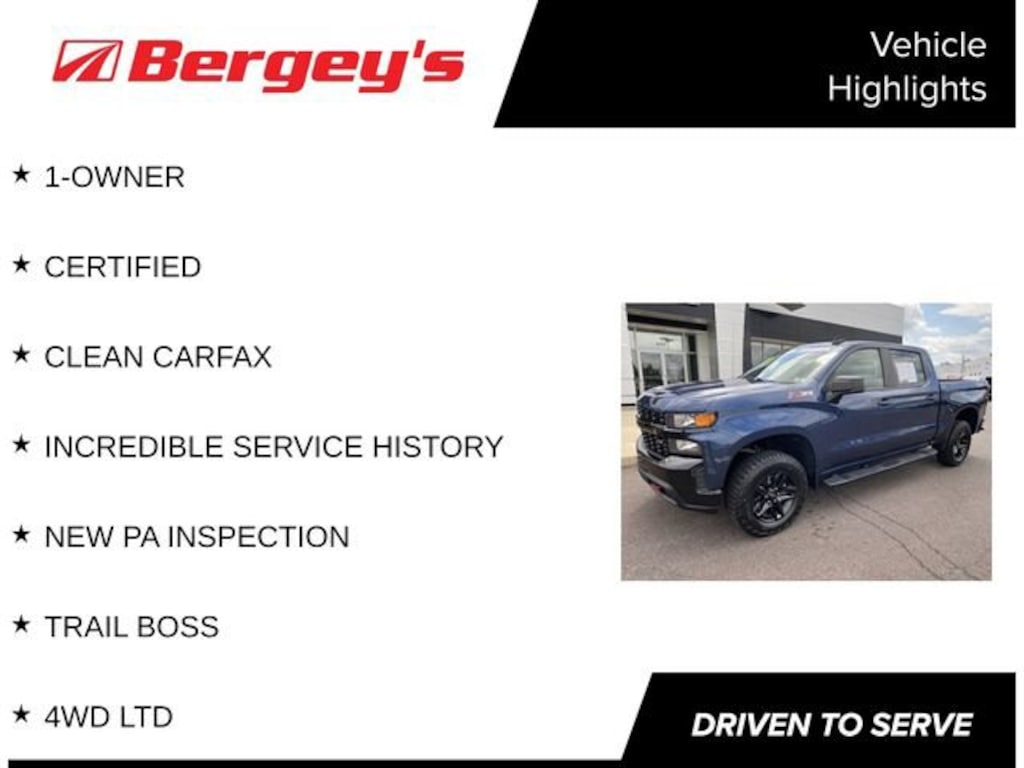 Used 2022 Chevrolet Silverado 1500 LTD Custom Trail Boss Truck