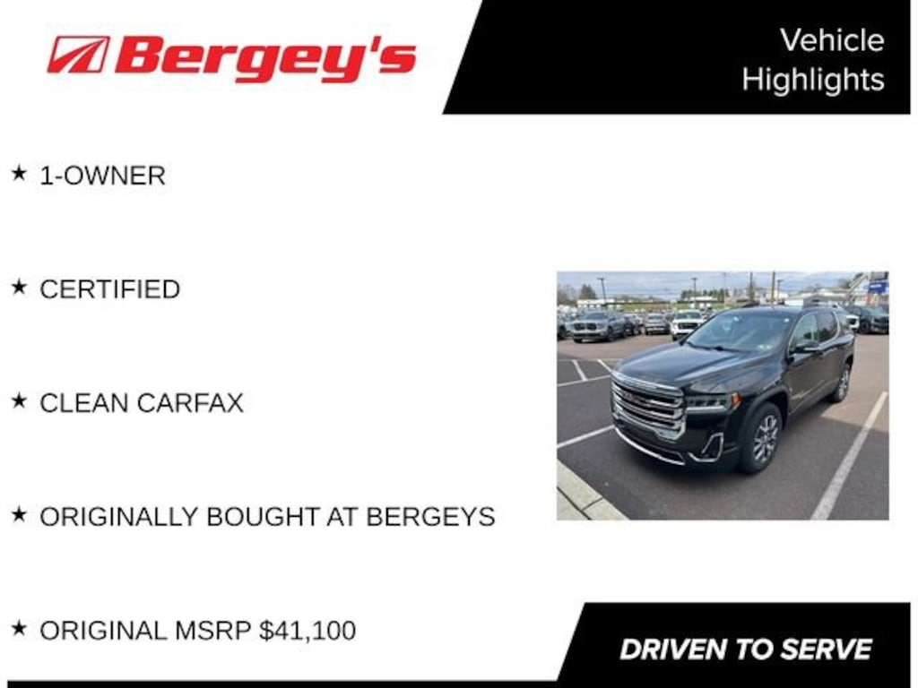 Certified 2023 GMC Acadia SLT SUV