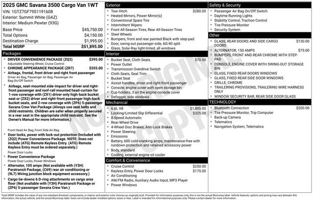 2025 GMC Savana Cargo Work Van - Photo 41