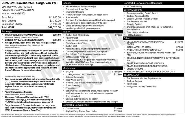 2025 GMC Savana Cargo Work Van - Photo 36