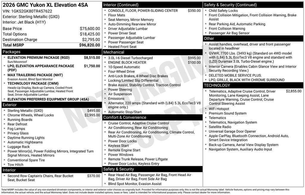 2026 GMC Yukon XL Elevation - Photo 38