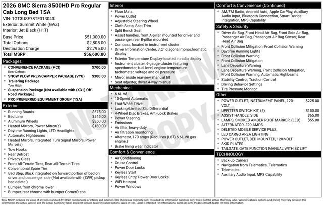 2026 GMC Sierra 3500HD Pro - Photo 7