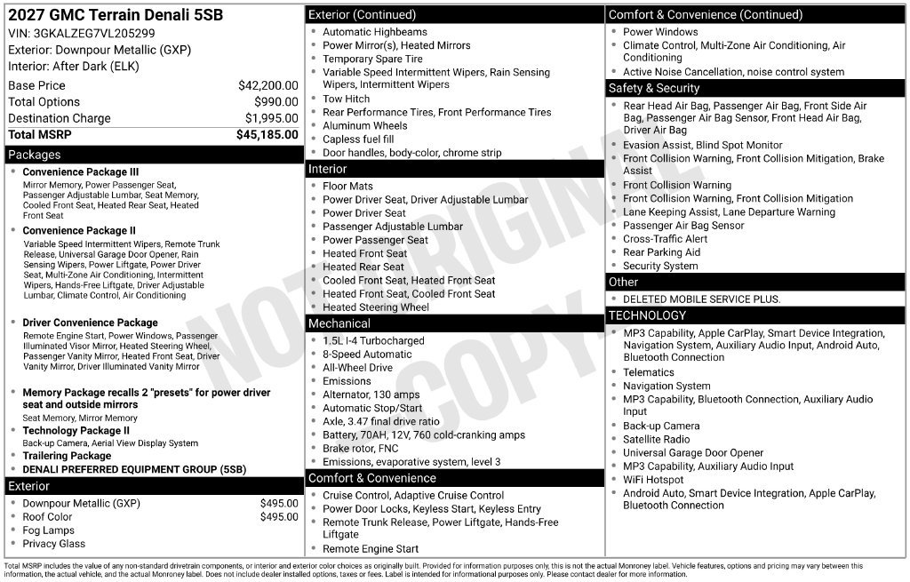 2027 GMC Terrain Denali - Photo 26