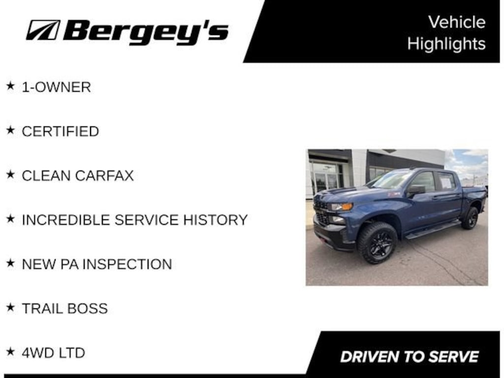 Used 2022 Chevrolet Silverado 1500 LTD Custom Trail Boss Truck