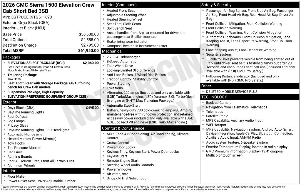 2026 GMC Sierra 1500 Elevation - Photo 26