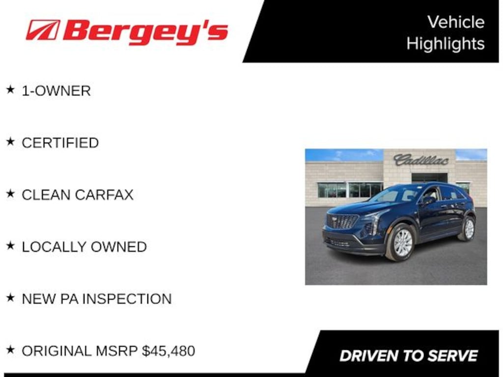 Certified 2023 Cadillac XT4 Luxury SUV