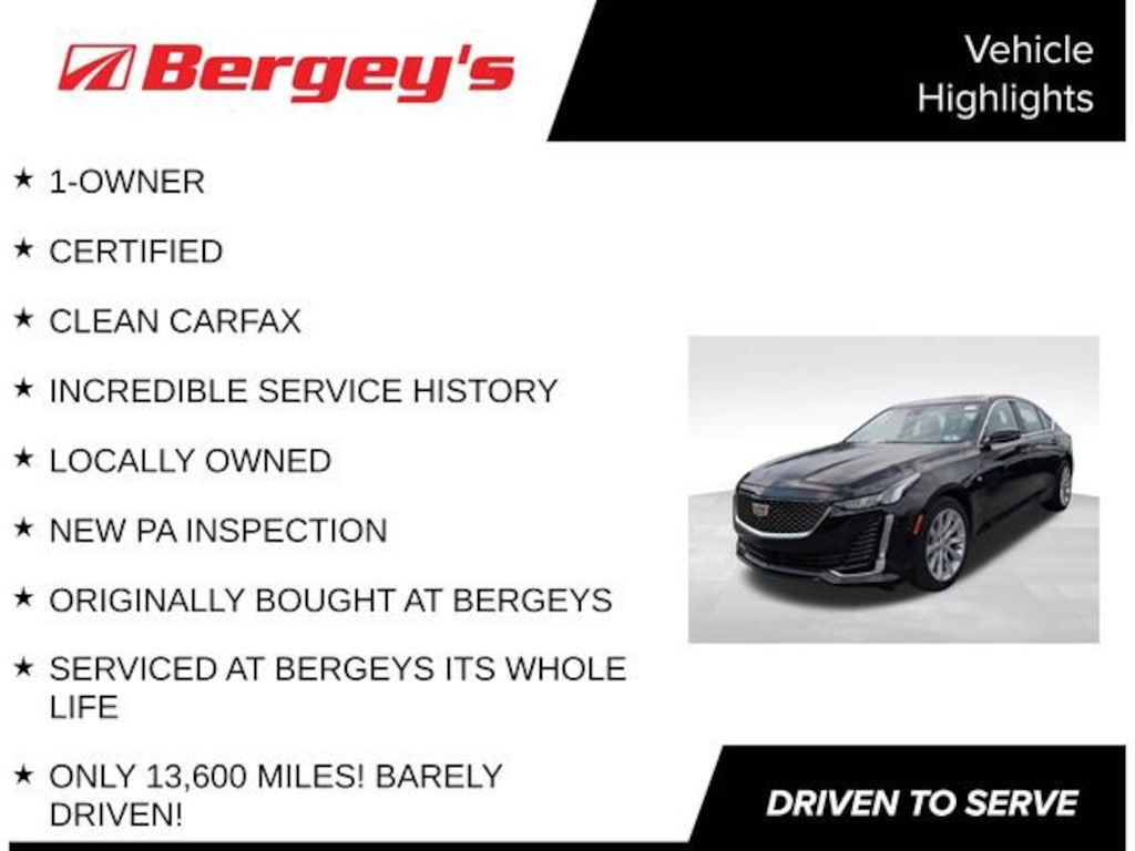 Certified 2023 CADILLAC CT5 Luxury Car