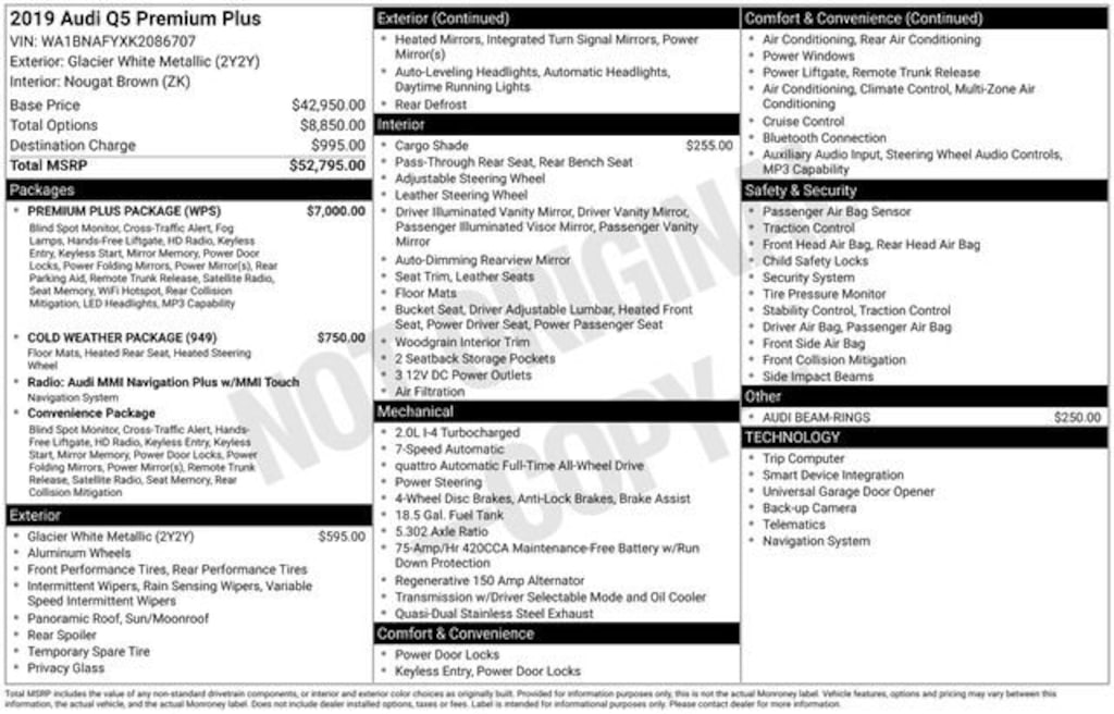 Used 2019 Audi Q5 Premium Plus