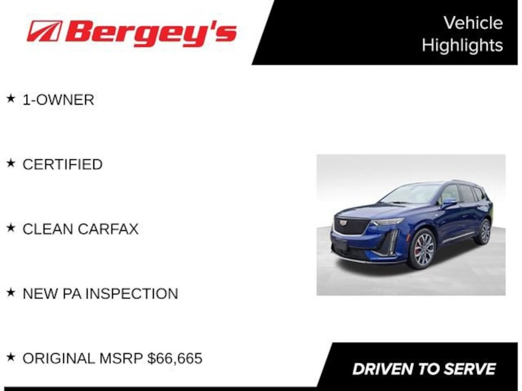 Certified 2024 CADILLAC XT6 Sport SUV