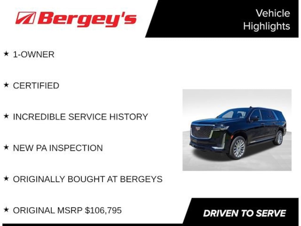 Used 2023 CADILLAC Escalade ESV Premium Luxury SUV