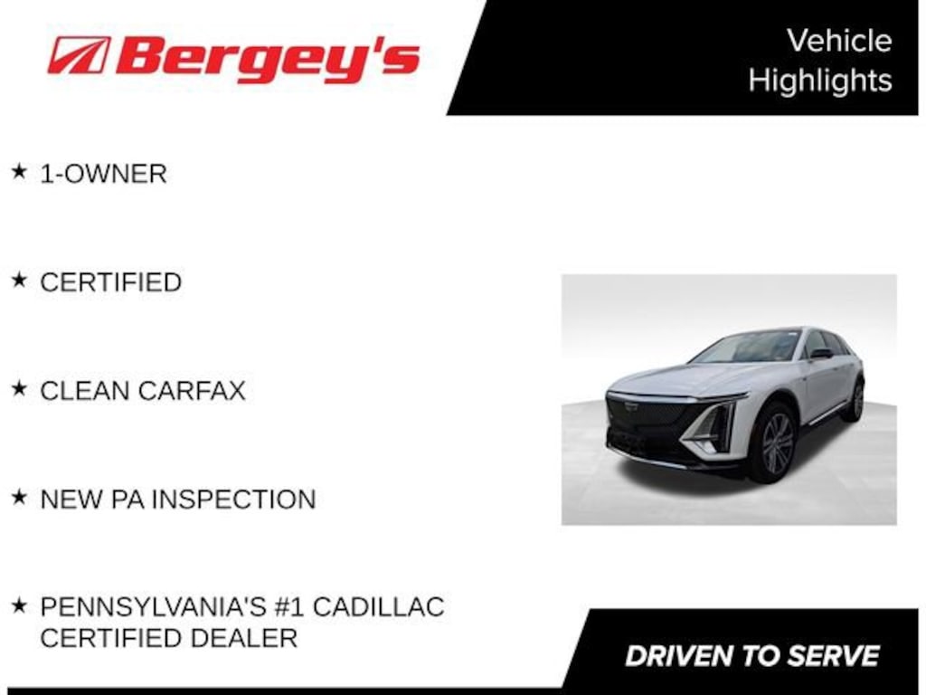 Certified 2024 CADILLAC LYRIQ Luxury 1 SUV