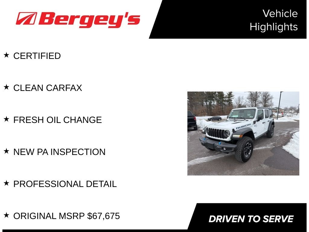 Certified 2025 Jeep Wrangler Rubicon 4xe SUV