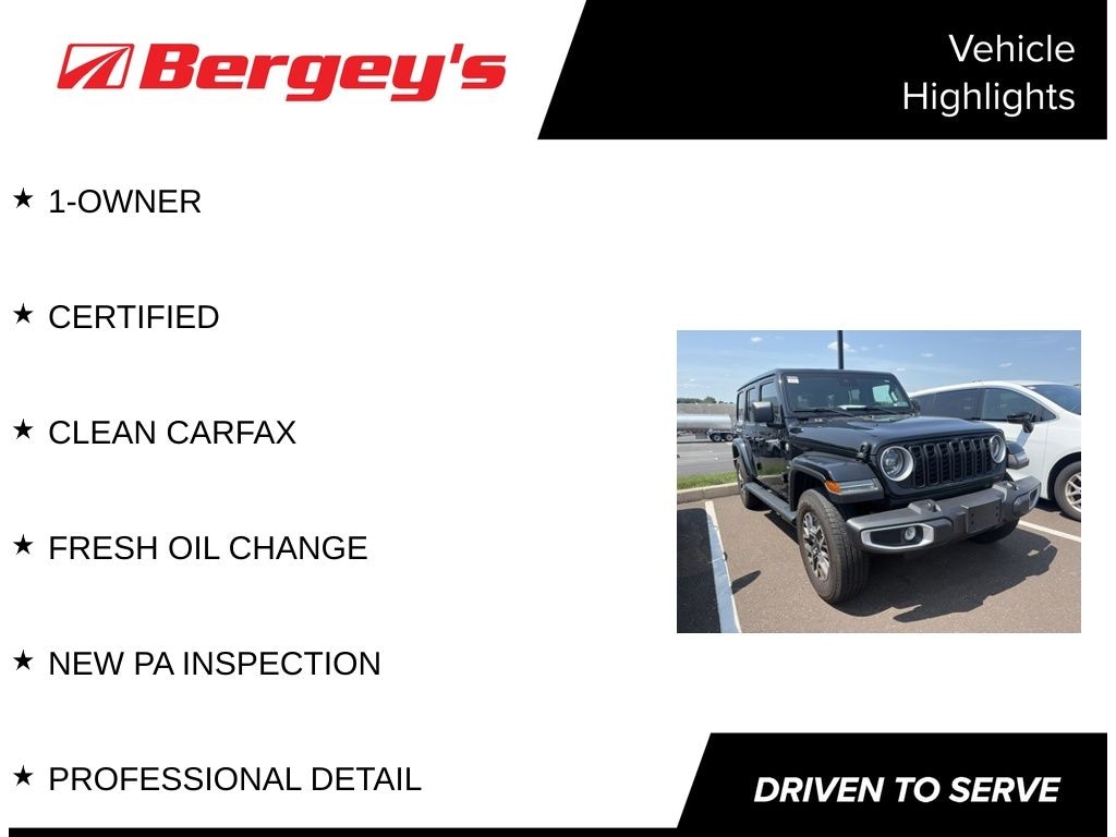 Certified 2024 Jeep Wrangler Sahara SUV