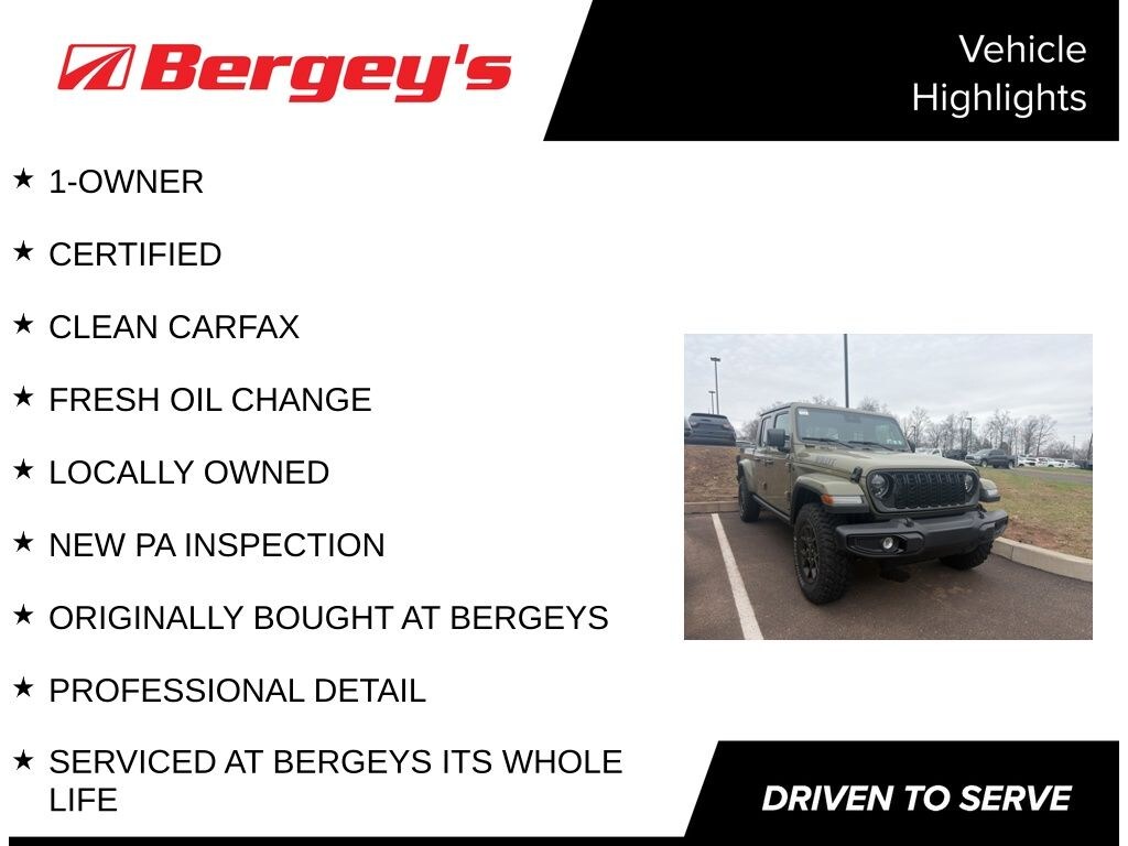 Certified 2025 Jeep Gladiator Willys Truck