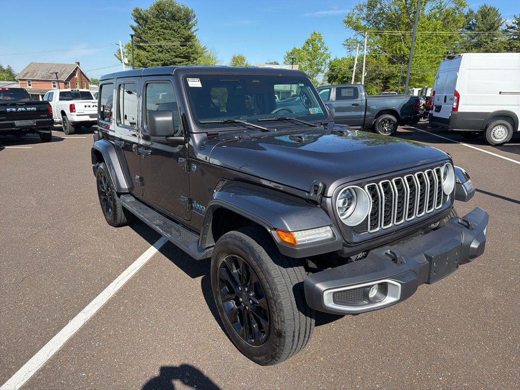Certified 2025 Jeep Wrangler 4xe Sahara 4XE with VIN 1C4RJXP62SW578270 for sale in Souderton, PA