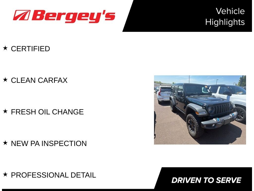 Certified 2025 Jeep Wrangler Rubicon 4xe SUV