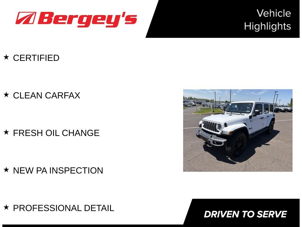 Certified 2025 Jeep Wrangler Sahara 4xe SUV
