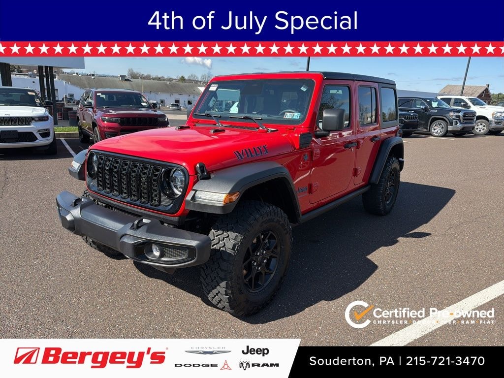Certified 2025 Jeep Wrangler Willys 4xe SUV
