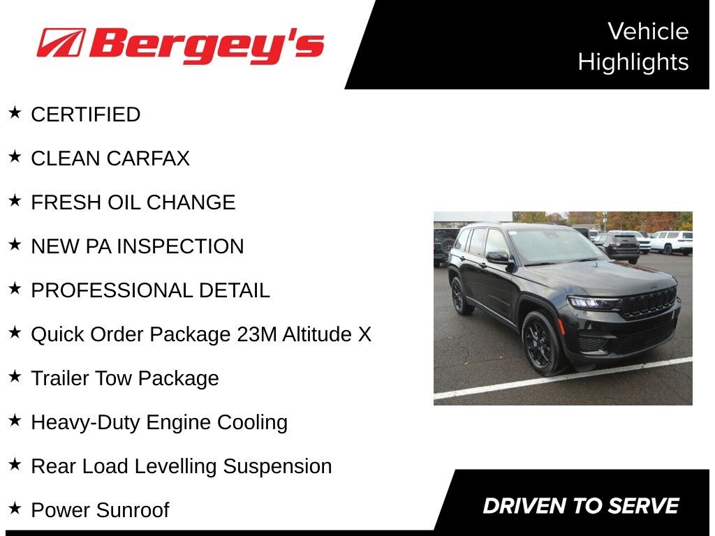 Certified 2024 Jeep Grand Cherokee Altitude X SUV