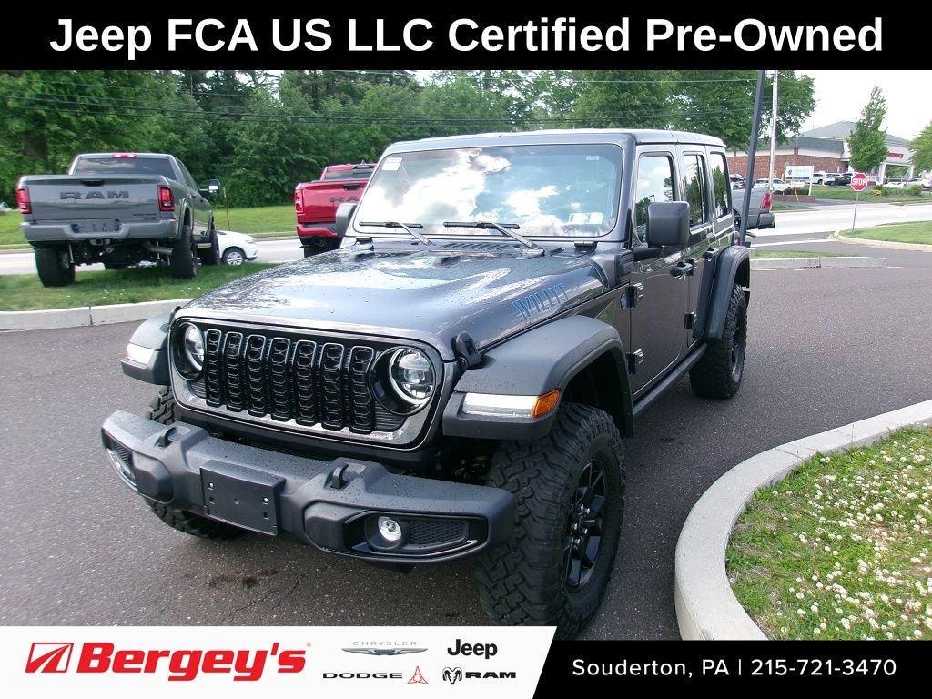 Certified 2025 Jeep Wrangler Willys 4xe SUV