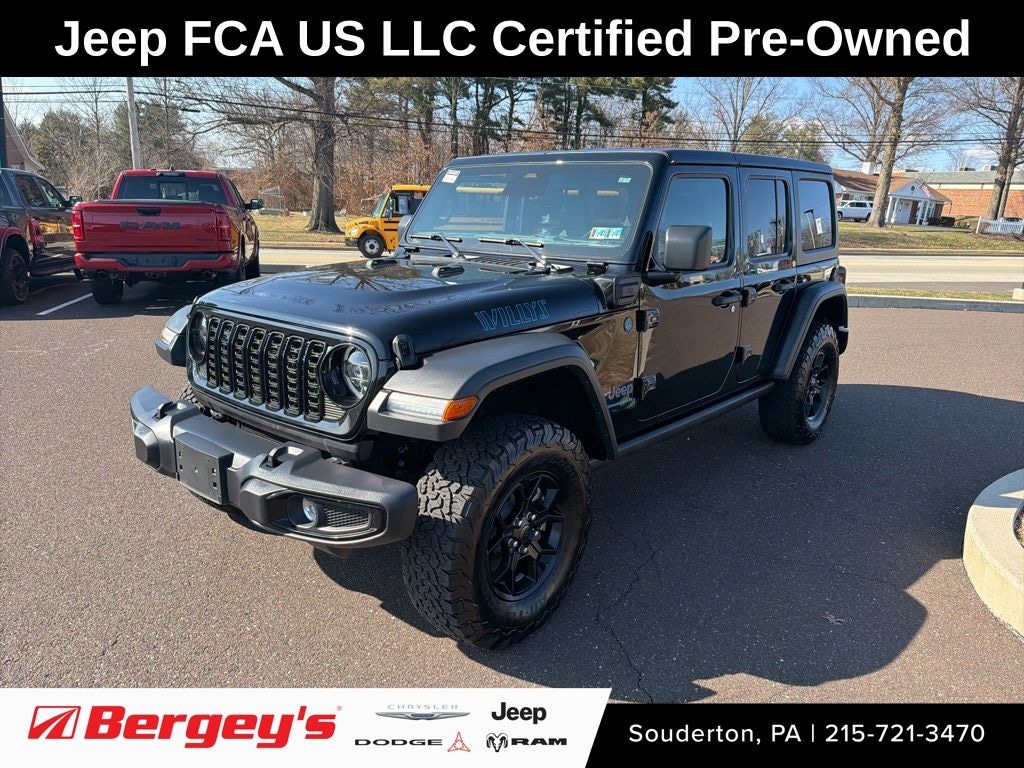 Certified 2025 Jeep Wrangler Willys 4xe SUV