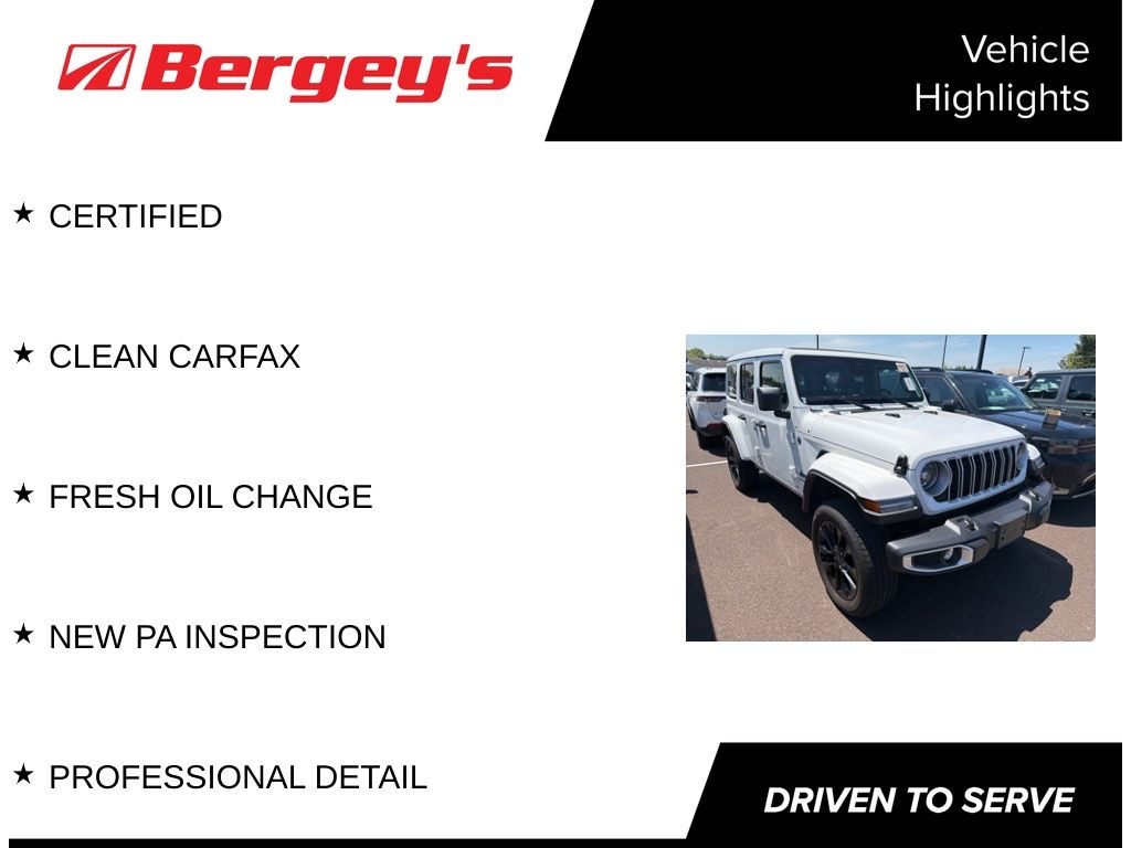Certified 2025 Jeep Wrangler Sahara 4xe SUV