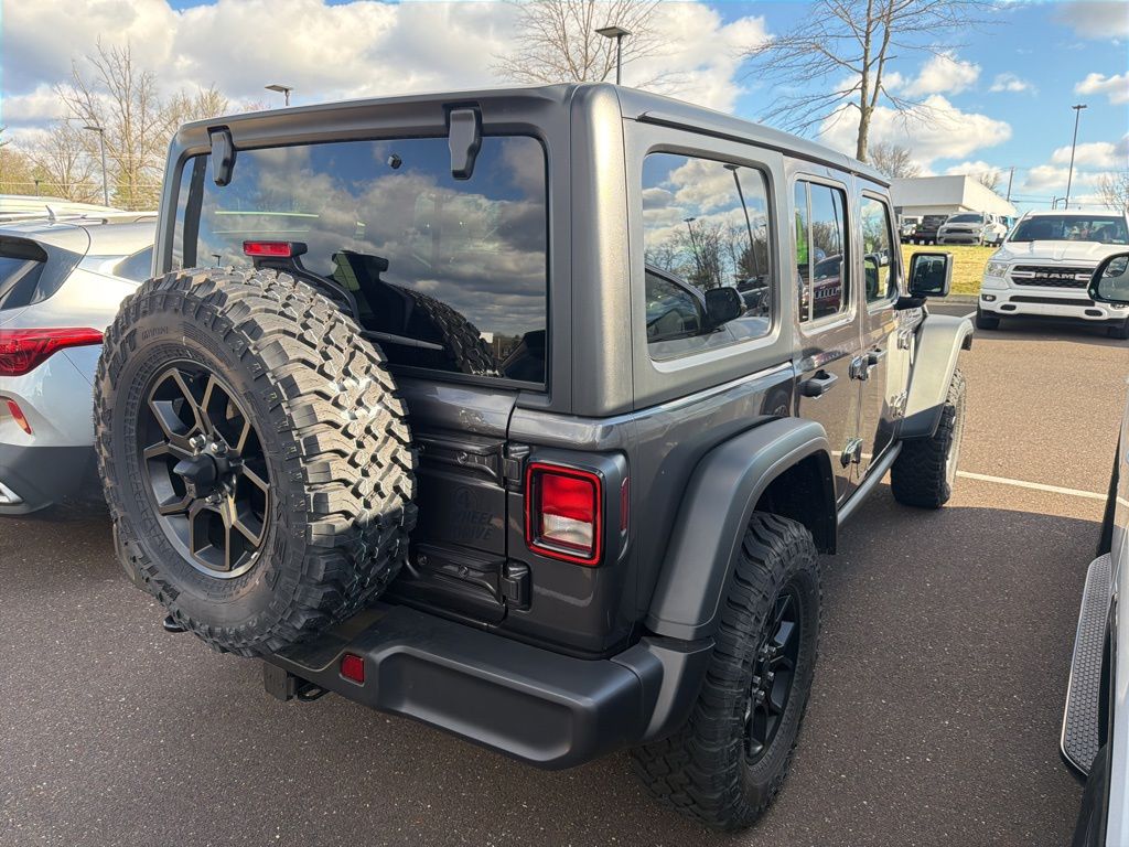 Certified 2025 Jeep Wrangler 4xe Willys 4XE with VIN 1C4RJXN68SW579944 for sale in Souderton, PA